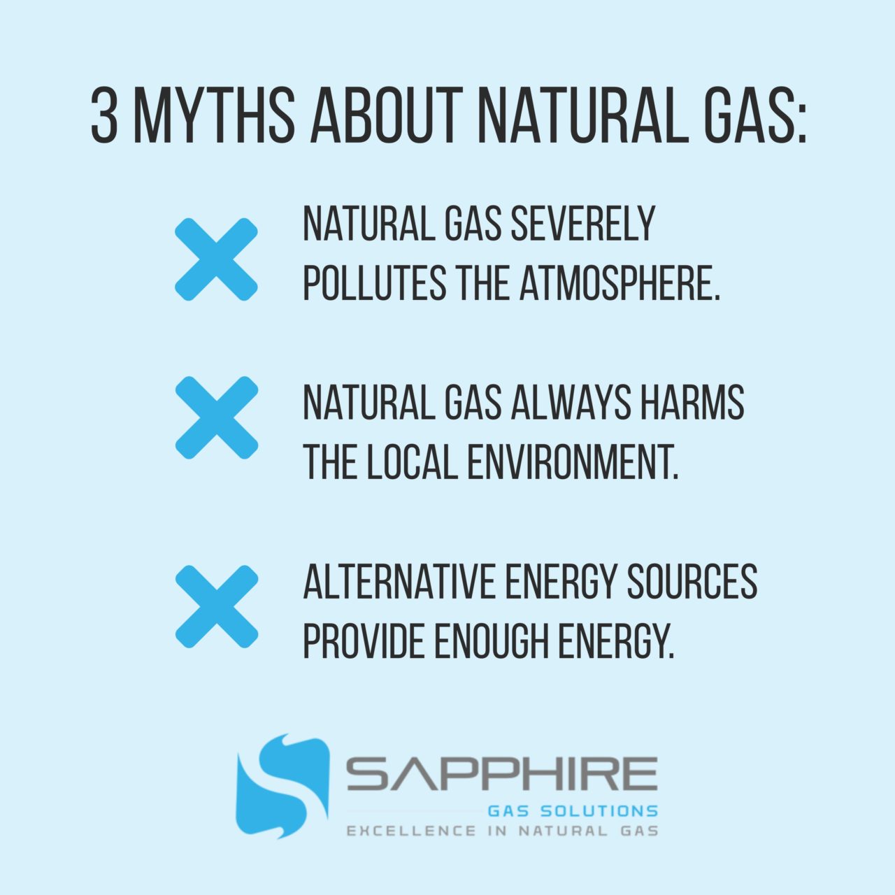 3 Myths About Natural Gas Sapphire Gas Solutions, Houston